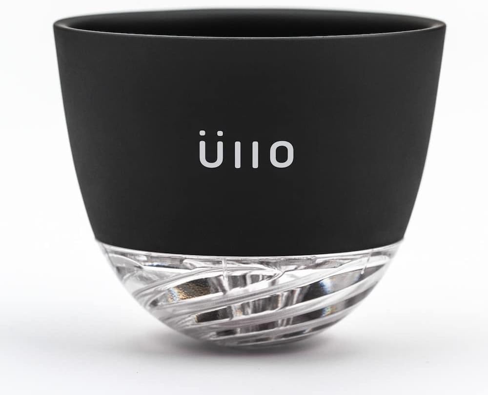 Ullo Wine Purifier with Hand Blown Decanter and 6 Selective Sulfite Filters, Restore the Natural Purity of Wine